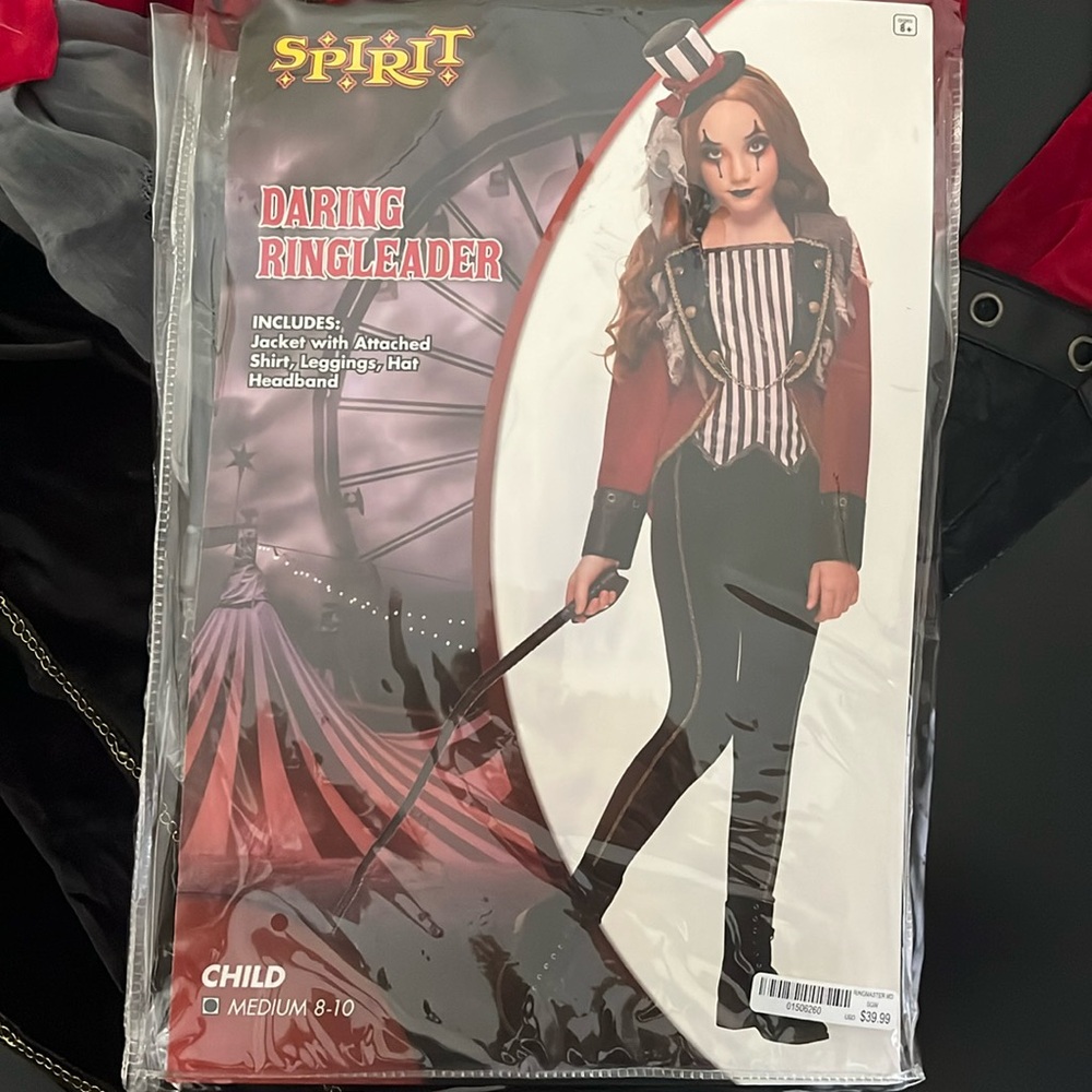 Spirit Ringleader Costume for Kids - Red, Black, and White